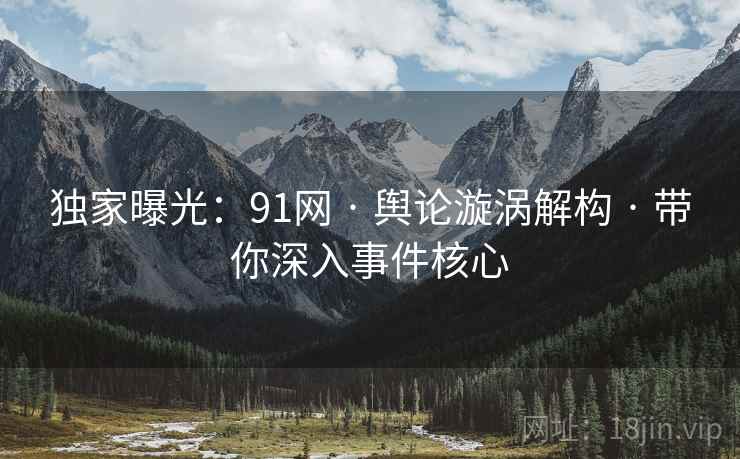 独家曝光：91网 · 舆论漩涡解构 · 带你深入事件核心
